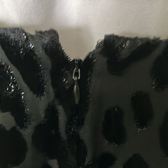 Express: Black on Black Cheetah Print Shimmer Dress- S - Picture 11 of 16